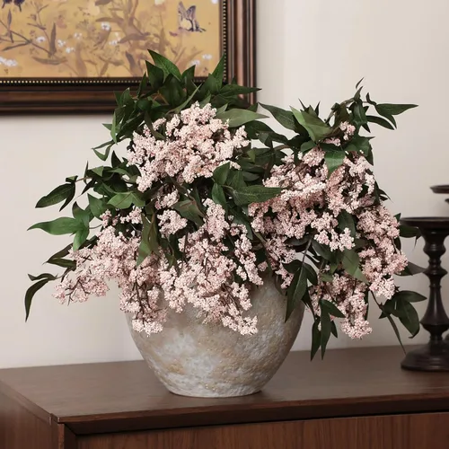 Vista 25 de Zeyune 3 tallos de bayas artificiales de 35 pulgadas, decoración