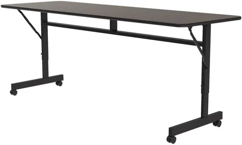 Vista 11 de Correll Econline - Mesa de oficina con tapa abatible, 24 x 48 pulgadas, granito gris Gris (Gray Granite)