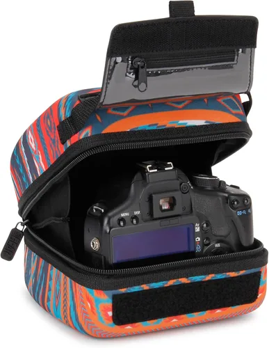 Vista 11 de Bolsa USA Gear de Cáscara Dura para Cámaras DSLR y Sin Espejo, Compatible con Canon, Nikon, Sony y Fujifilm - Se Ajusta a EOS R100, Rebel T7