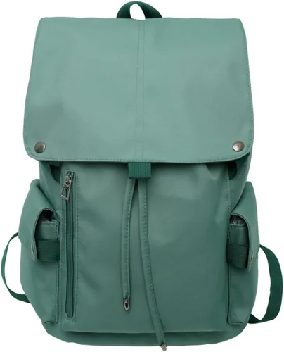 Vista 4 de Mochila vintage apta para laptop de 15.6 pulgadas, bolsa de libros retro genial, mochila estética preppy Y2K College Casual Daypack, Negro