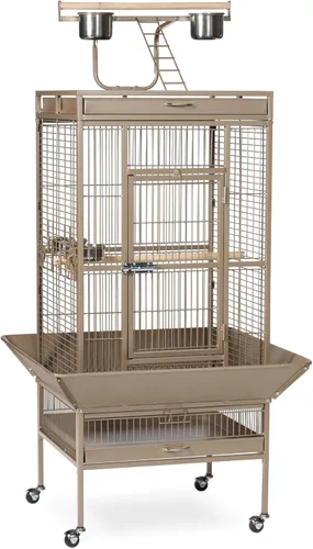 Vista 9 de Productos en hierro forjado Prevue para mascotas, selecta jaula de aves, negro Hammertone 3151BLK, negro (Black Hammertone) Jaula de acero