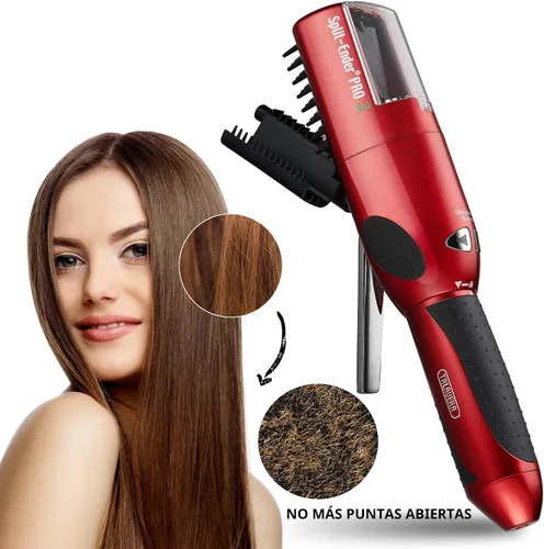 Vista 2 de Split-Ender Pro 2 - Herramienta de Belleza Profesional Original - Recortadora Inalámbrica de Puntas Abiertas para Cabello Dañado, Seco, Quebradizo