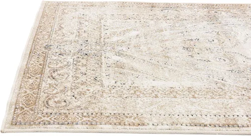 Vista 7 de Unique Loom Chateau Collection - Alfombra de área Wilson (3' x 13' 1", color beige/azul)