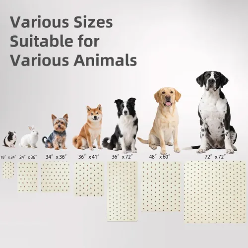 Vista 3 de PUPTECK Almohadillas lavables para orina para perros – Almohadillas impermeables reutilizables de entrenamiento para cachorros – Tapete de parto