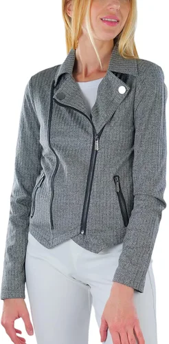 Vista 22 de ToBeInStyle Blazers de manga larga con cremallera y botones para mujer