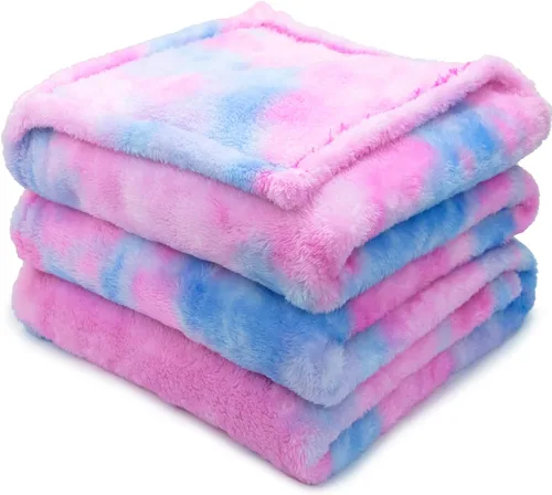 Vista 23 de MUGD Manta rosa para cama, manta de forro polar rosa claro, mantas suaves para mujeres y niñas, bonita decoración del hogar B-bean Rosa
