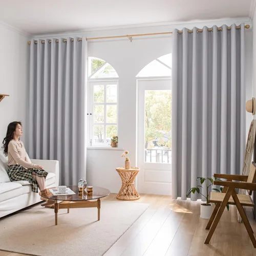 Vista 8 de Cortinas opacas 100% negras para ventana para dormitorio, 63 pulgadas de largo, juego de 2 paneles con ojales, cortinas opacas con ojales, ahorro