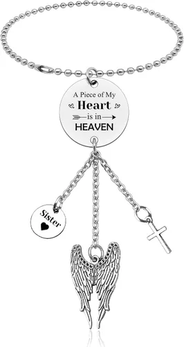 Vista 12 de Regalos conmemorativos para hermanos para mujeres y hombres, accesorios para colgar en el automóvil, regalo de condolencias, regalos conmemorativos