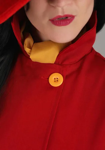 Vista 9 de Disfraz auténtico de Carmen Sandiego para mujer, Rojo