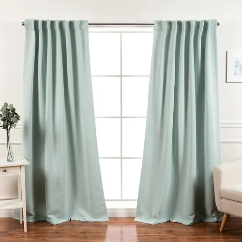 Vista 45 de Best Home Fashion Paneles de cortinas opacas de alta calidad, con aislamiento térmico sólido, cortinas opacas para tratamiento de ventanas
