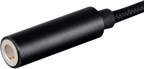 Vista 4 de Monoprice Adaptador de audio Lightning a conector de 0.138 in con certificación MFi - trenzado de nailon, negro