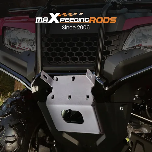 Vista 9 de maXpeedingrods Placa de montaje de cabrestante para Honda Foreman Rubicon Rancher TRX500 TRX420 TRX520 2014-2024 Winch Mounting Bracket for Honda