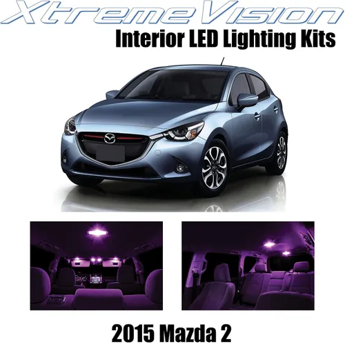 Vista 10 de xtremevision Mazda 2 2015 + (5 piezas) Premium LED Interior Kit Paquete + Herramienta de instalación, Azul