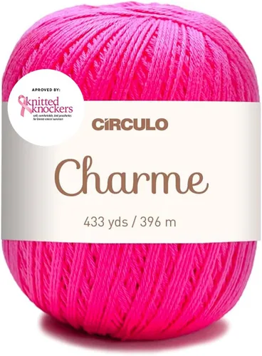 Vista 30 de CIRCULO Charme - Paquete de hilo para tejer y ganchillo, 3 bolas de 100% algodón virgen brasileño mercerizado, peso deportivo suave, color 2012