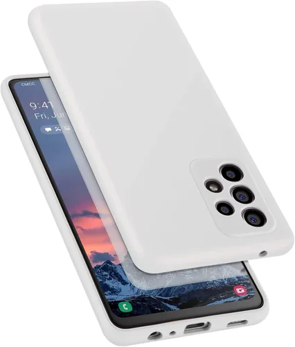 Vista 9 de Funda diseñada para Galaxy A52 5G / A52s 5G, silicona líquida de goma a prueba de golpes, forro de tela de microfibra suave, compatible con Galaxy