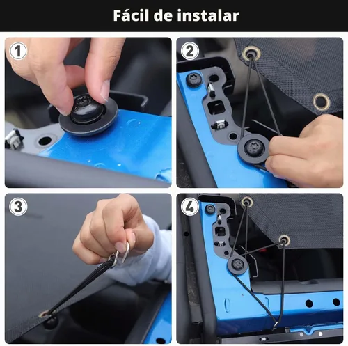 Vista 7 de Parasol de malla para el sol, cubierta superior de bikini proporciona protección solar UV en el techo, accesorios para Ford Bronco de 2 puertas 2021