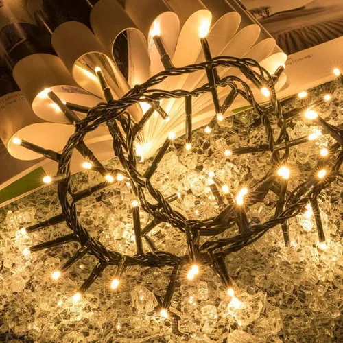 Vista 7 de Ogrmar Luces de Racimo de Navidad de 49 pies 500 LED 8 Modos Luces de Cadena de Navidad con Función de Temporizador y Conectables para Navidad