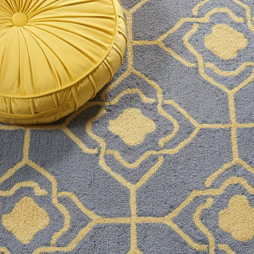 Vista 7 de SAFAVIEH Four Seasons Collection FRS233F FRS233F - Alfombra de pasillo floral con gancho a mano, 2 pies 3 pulgadas x 8 pies, color gris y dorado