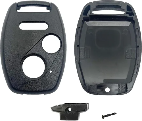 Vista 3 de Horande Funda de llave de repuesto sin corte para Honda Civic 2008-2013 CR-V Accord Pilot Fit Odyssey Ridgeline CR-Z Funda de llave sin llave Negro