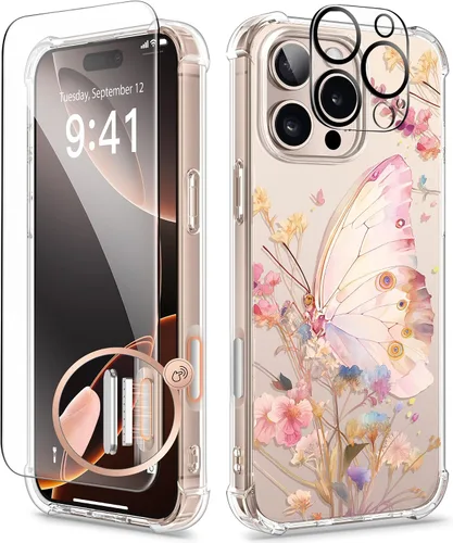 Vista 152 de GVIEWIN - Funda para iPhone 11 con protector de pantalla + protector de lente de cámara, cubierta protectora transparente suave de poliuretano