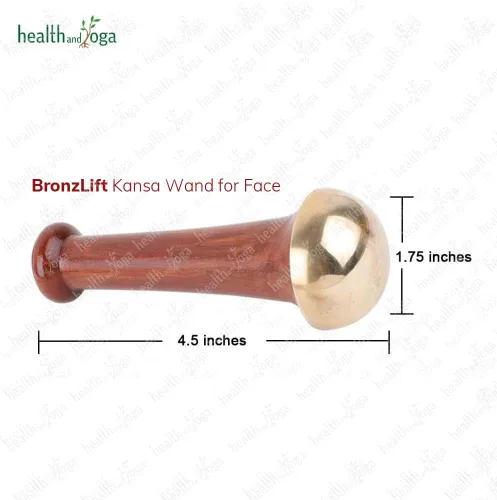 Vista 5 de SoulGenie HealthAndYoga™ BronzLift Kansa Masajeador facial adicional natural Vetiver Bath Scrub