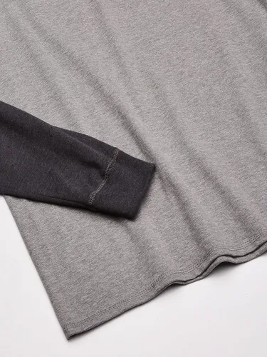 Vista 3 de Hanes Beefy-T Henley - Manga larga
