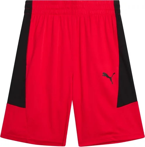 Vista 11 de PUMA Pantalones cortos deportivos para niños, de secado rápido, transpirables, entrelazados, con bolsillos (tallas 4-20)