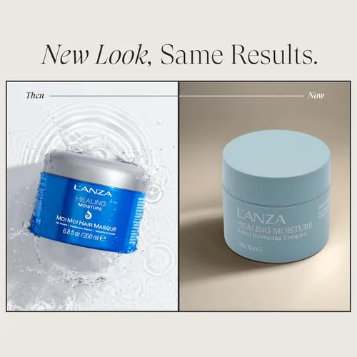 Vista 2 de L'ANZA Mascarilla curativa Moi Moi para el cabello, hidrata y refresca el cabello seco y grueso, rico en complejo codificador de bambú, sin