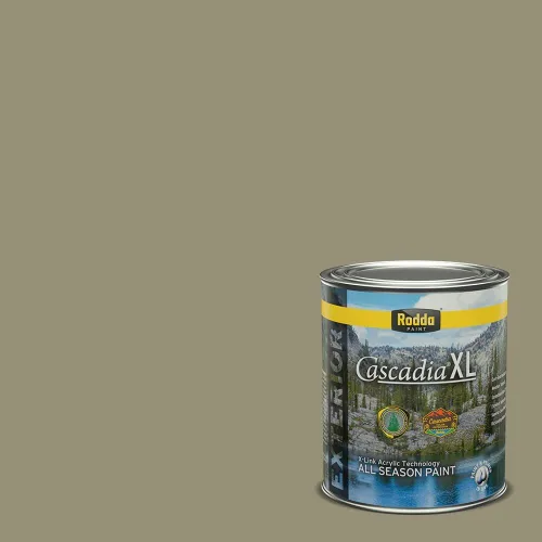 Vista 48 de Rodda Paint CASCADIA XL Pintura e imprimación satinada exterior en uno, cuarto de galón, resistencia industrial