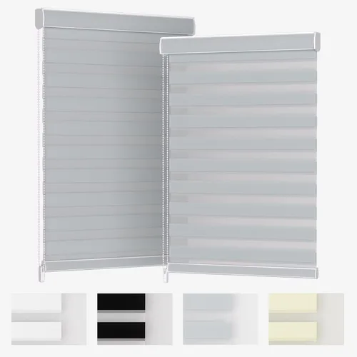 Vista 37 de MYshade Persianas enrollables de cebra opacas (85 %) con cordón para ventanas interiores, persianas de doble capa beige para dormitorio, baño, sala
