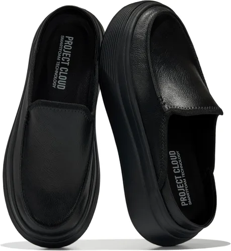Vista 12 de Project Cloud Platform Loafers for Women - Womens Clogs & Mules Sneakers Negro (Black Canvas)