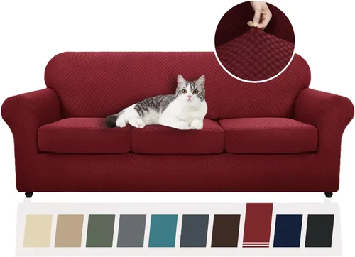 Vista 35 de YEMYHOM - Fundas elásticas para cojín individual, protector de sofá, silla, asiento, funda deslizante, funda suave de sofá, reemplazo, grande, a
