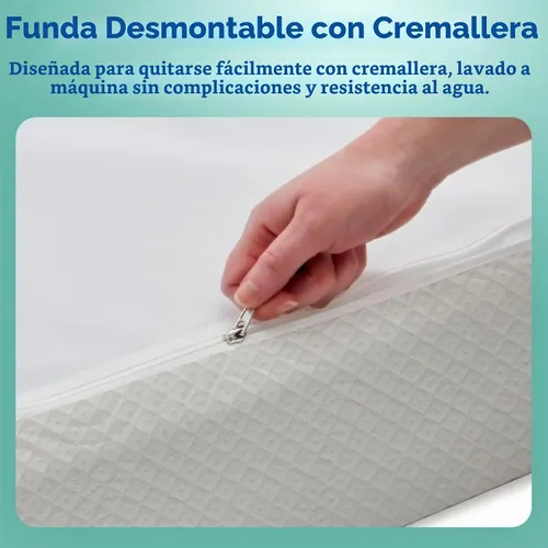 Vista 8 de Colchón de cuna Sealy Baby Butterfly Knit transpirable, certificado GREENGUARD GOLD, hecho en EE.UU., espuma premium, funda lavable y fácil