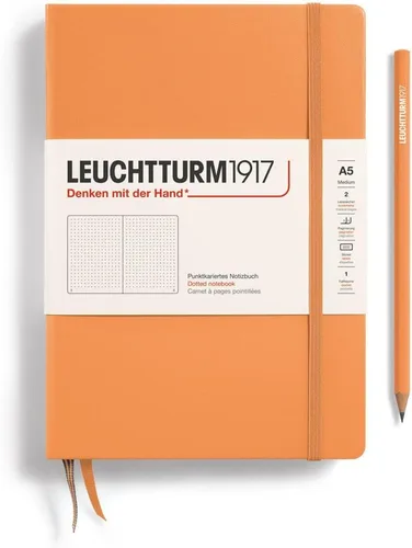 Vista 17 de LEUCHTTURM1917 - Cuaderno de tapa dura mediano A5 con 251 páginas numeradas para escritura y diario (negro, liso)