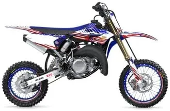 Vista 4 de Kit de base gráfica YZ 65 Merica USA Senge 2018-2025 compatible con Yamaha