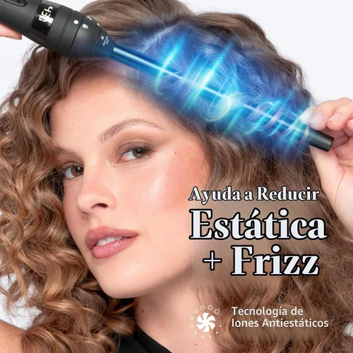 Vista 4 de Bio Ionic Twist - Juego de rizador y varita intercambiables 3 en 1, 1 mango con 3 barriles de cerámica intercambiables