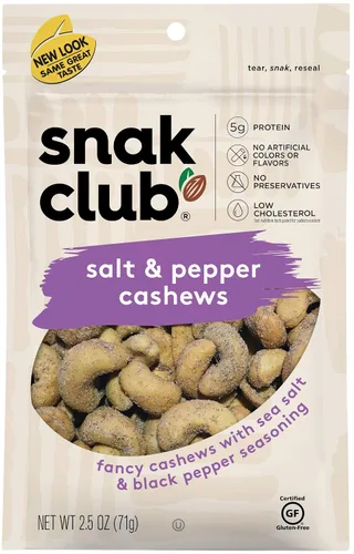 Vista 2 de Snak Club Everything Bagel Anacardos, 2.5 onzas