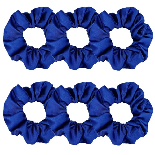 Vista 9 de 6 coleteros de seda, ligas suaves para el cabello, bandas para el cabello de moda, cuerdas de lazo, soportes elásticos para cola de caballo, 4.3