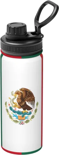 Vista 13 de American Spain Flag Insulated Stainless Steel Kettle Print Funny Water Bottle Insulated Ideal for Sports and Travel