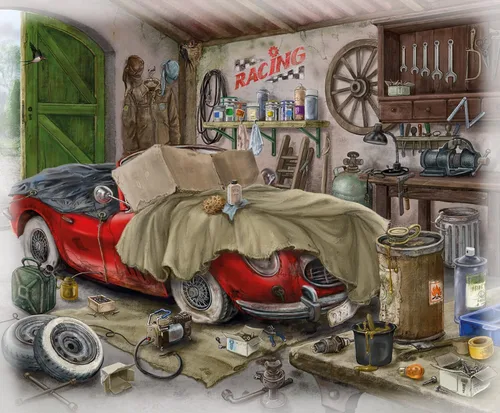 Vista 5 de Ravensburger - Escape Room Mystery - 6 rompecabezas - 99 piezas cada uno - Visiones creativas de 6 salas de escape diferentes para armar tu salida