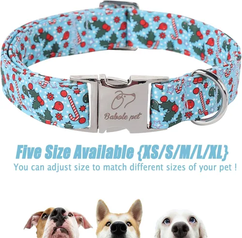 Vista 355 de Collar para perros del 4 de julio, collares patrióticos azules para cachorros y perros pequeños, ligero y ajustable 1776 collares para cachorros