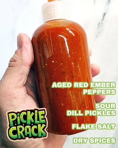 Vista 7 de Salsa picante de eneldo Devil Daves Pickle Crack - Calor medio, 8.6 onzas