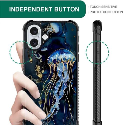 Vista 844 de Funda compatible con iPhone 15, diseño de elefantes africanos, diseño increíble a prueba de golpes, antiarañazos, carcasa trasera de policarbonato