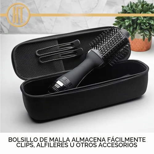 Vista 7 de Hot Tools - Funda de almacenamiento para el cepillo voluminizador One Step Almacena todos los tipos de voluminizadores (negro) Se adapta a todos