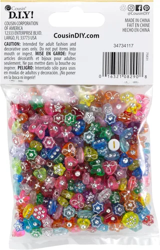 Vista 2 de Cousin 34734117 Fun Packs - Cuentas de diamante surtidas de 1.76 oz