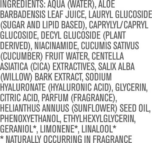 Vista 8 de Limpiador espumoso By Nature con ácido hialurónico + Cica - Limpiador facial hidratante para una piel brillante y fresca - Cuidado de la piel