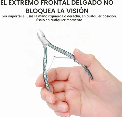 Vista 3 de Cortaúñas encarnadas, cuchillas rectas para cortaúñas de pies, acero