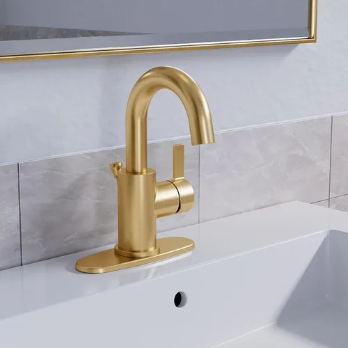 Vista 2 de PROFLO PFWSC8871 Orrs - Grifo de baño de un solo orificio de 1.2 GPM con montaje de drenaje emergente, níquel cepillado cepillado níquel