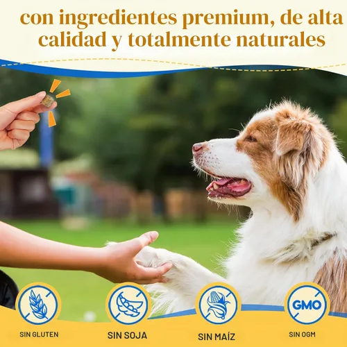 Vista 7 de Multivitamínico para perros con minerales para la salud general, vitaminas y suplementos para perros con glucosamina, probióticos para cachorros