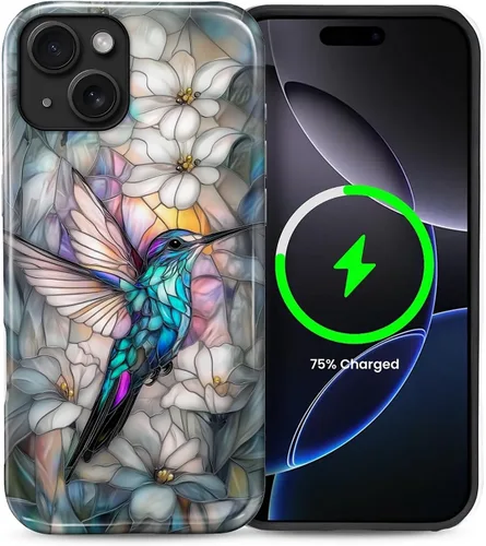Vista 56 de Funda Compatible con iPhone 13/14 [Compatible con MagSafe] Protección de Doble Capa de Cáscara Dura Híbrida, Funda Magnética Protectora a Prueba